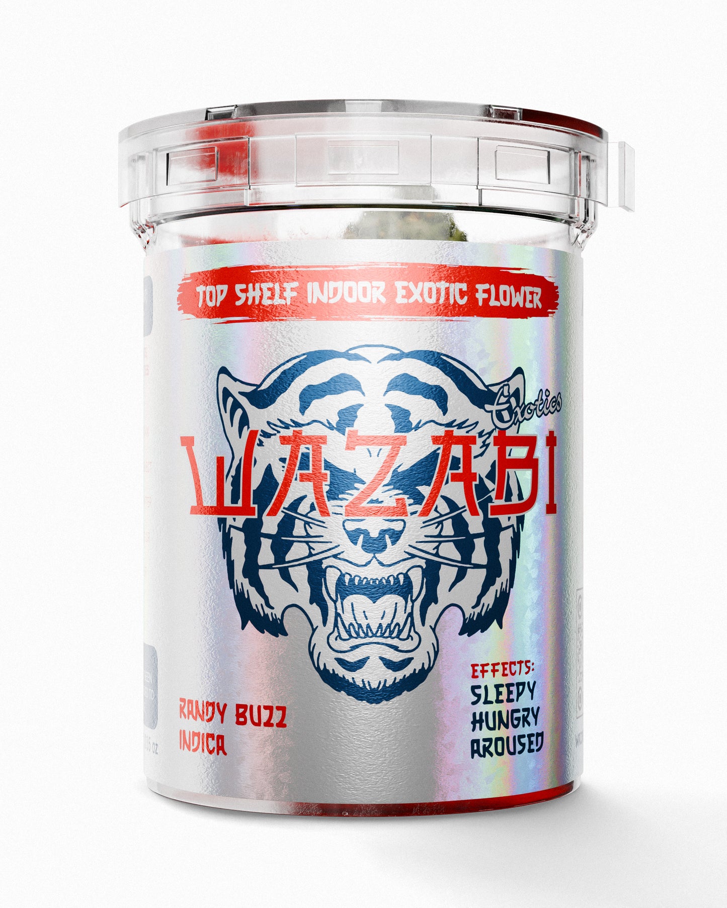 Wazabi Exotics Red Eye Case 30 Count x 15 One Gram Jar